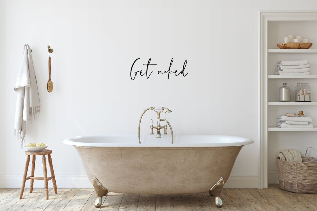 Get naked Wooden Wall Sign